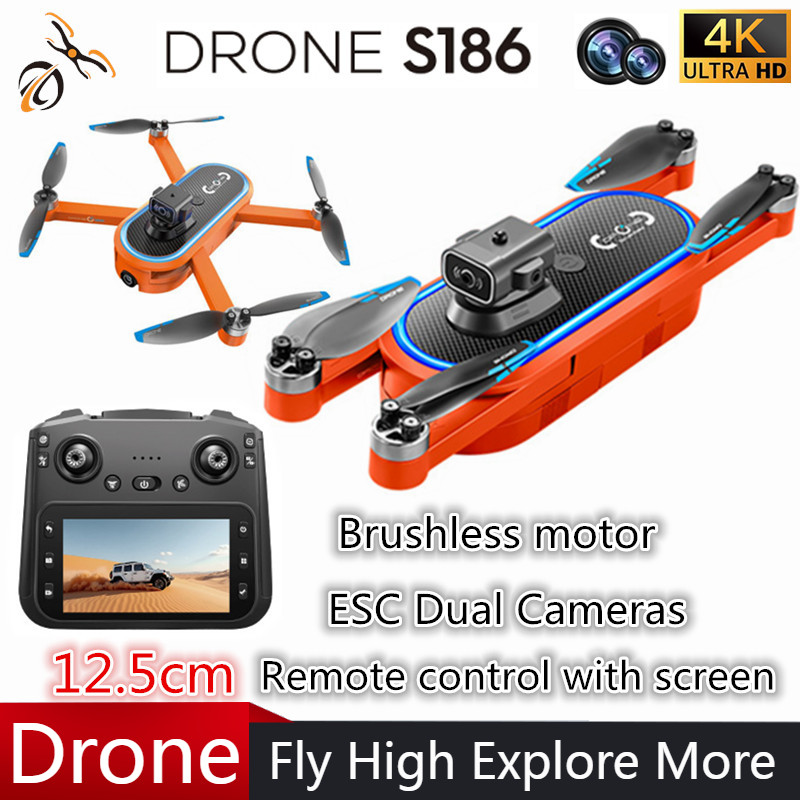 Drone Rc With Screen - 2025 S186 Drohne, professionell, 4K HD,