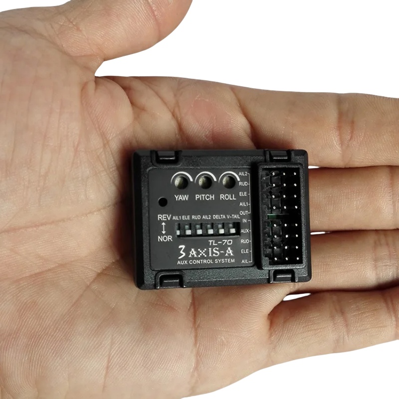 Drone Tech Rc - 3-Achsen-Gyro-Flugcontroller TL70 Auto-Balance-Stabilisator für RC-Flugzeuge mit