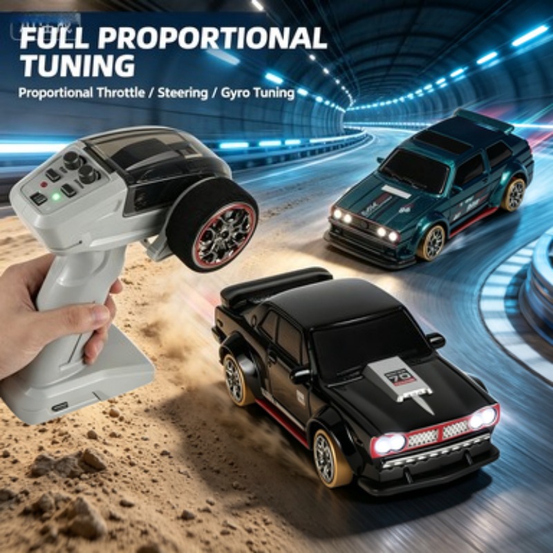 Drone Rc Car - 1:63 4WD RC Drift-Auto mit Vollproportionaler
