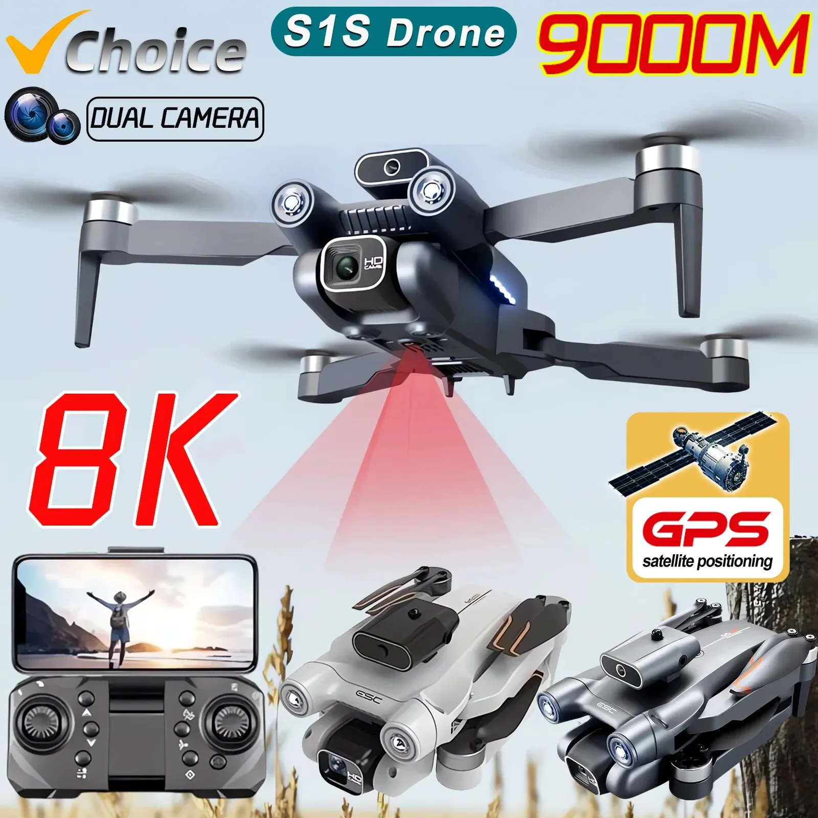 Drone Rc Gps - Neue s1s 5g gps drohnen kamera