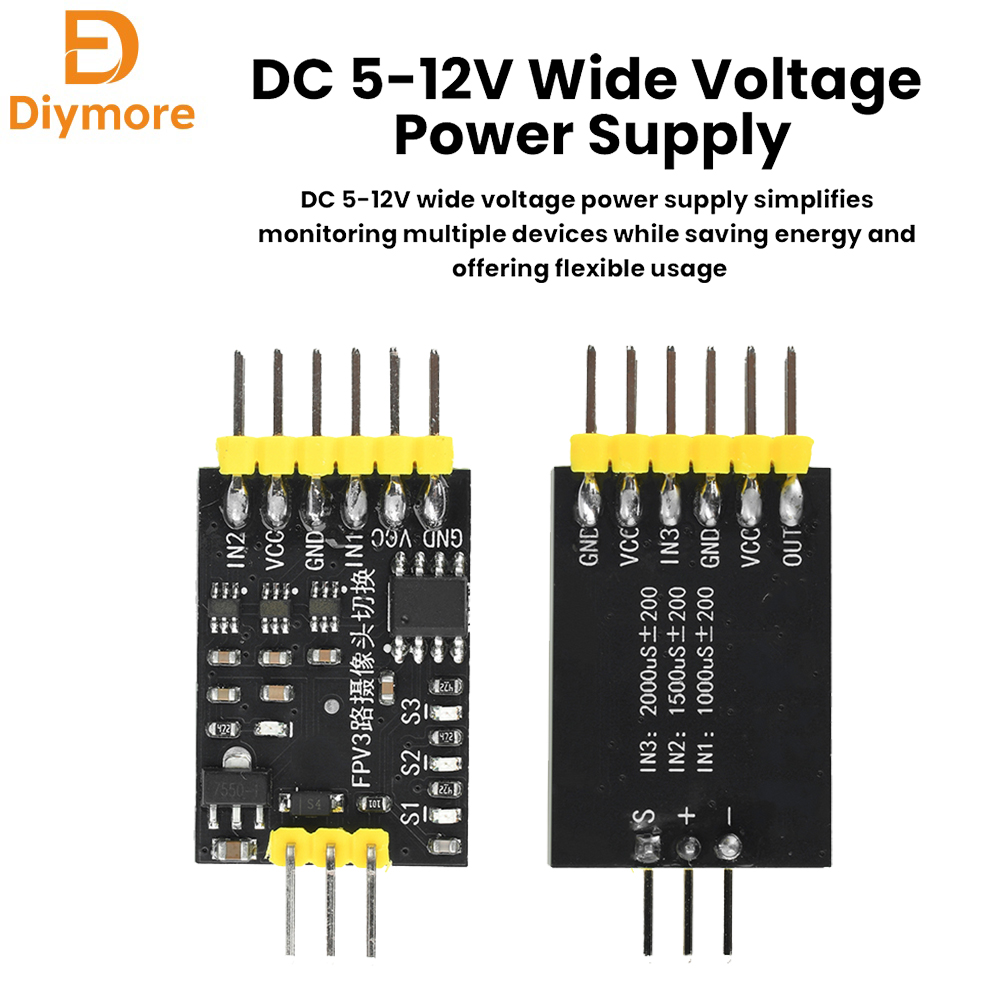 Drone Switch Rc - DC5-12V 3-Kanal-Video-Schaltmodul RC FPV Kamera-Umschaltmodul mit