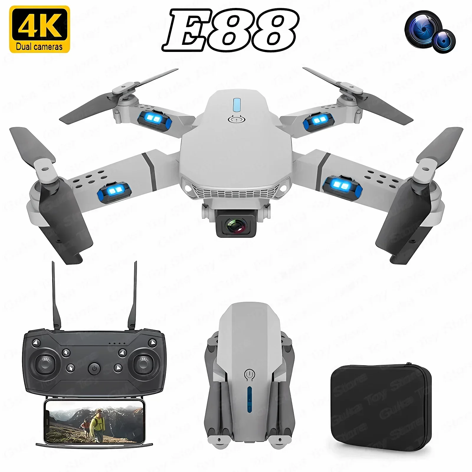 Drone App Rc Fpv - E88 Pro WIFI FPV Drohne Weitwinkel