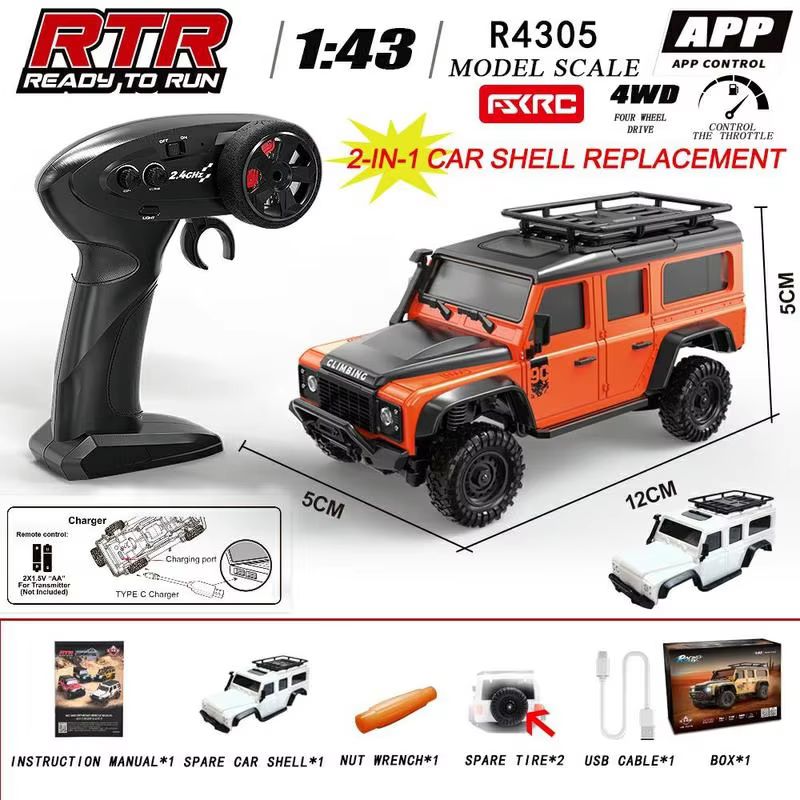 Drone Vera Rc - HuangBo 1:43 Maßstab 4WD RC Rock