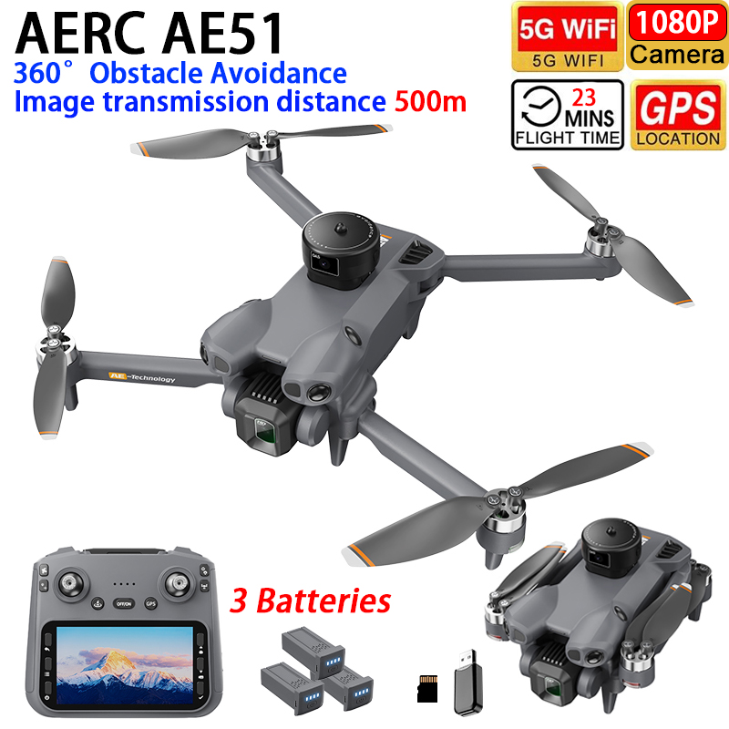Drone Rc Team City - AERC AE51 Drohne GPS WIFI FPV