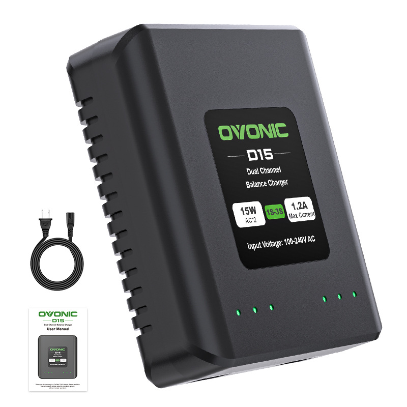 Drone Zll Rc - NEUES OVONIC D15 Dual-Channel 1S-3S LiPo-Balancer-Ladegerät
