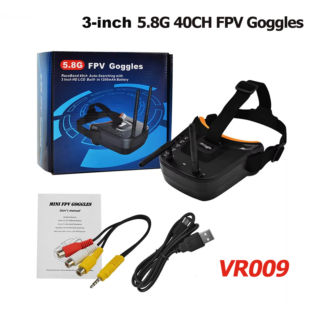 Drone Rc With Screen - VR009 FPV-Videobrille, 3 Zoll, 480 x