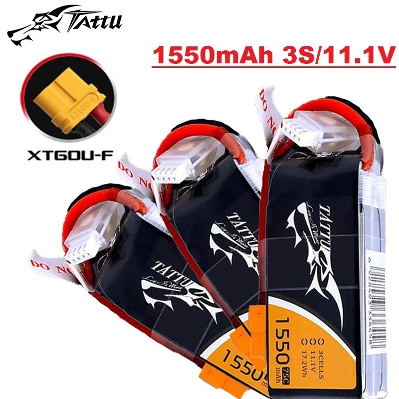 Drone Zll Rc - Tattu 3s 11,1 v 1550mah 75c