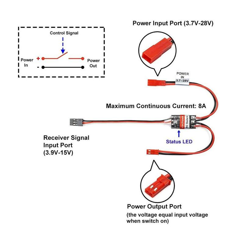 2-20A Hochstrom-Fernsteuerungs – Drone Switch Rc Bewertung und Preis