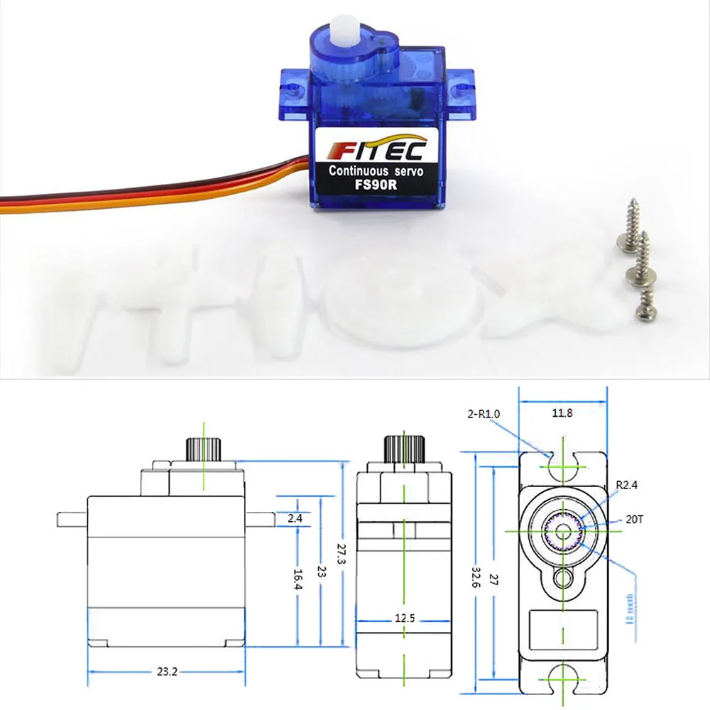 Feetech Mini FS90R Micro Servo – Drone Helicopter Rc Bewertung und Preis