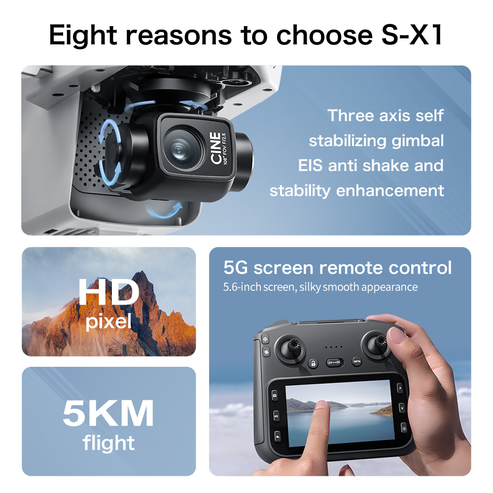Original S-X1 Drohne 8K HD Pro – Drone Rc Harness Bewertung und Preis