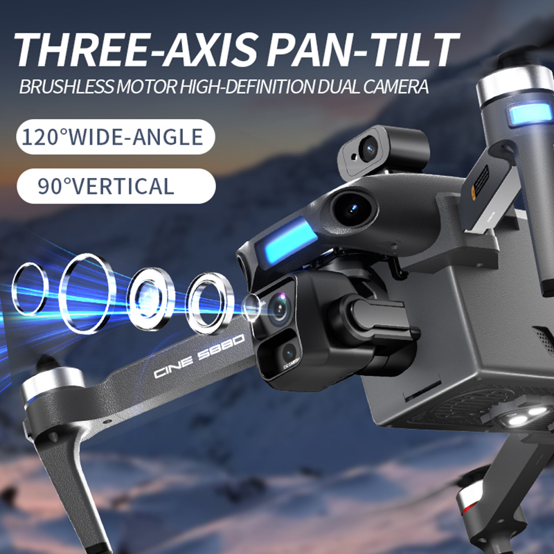 2026 Neue 8K Dual-Kamera-Drohn – Drone Rc Gps Bewertung und Preis