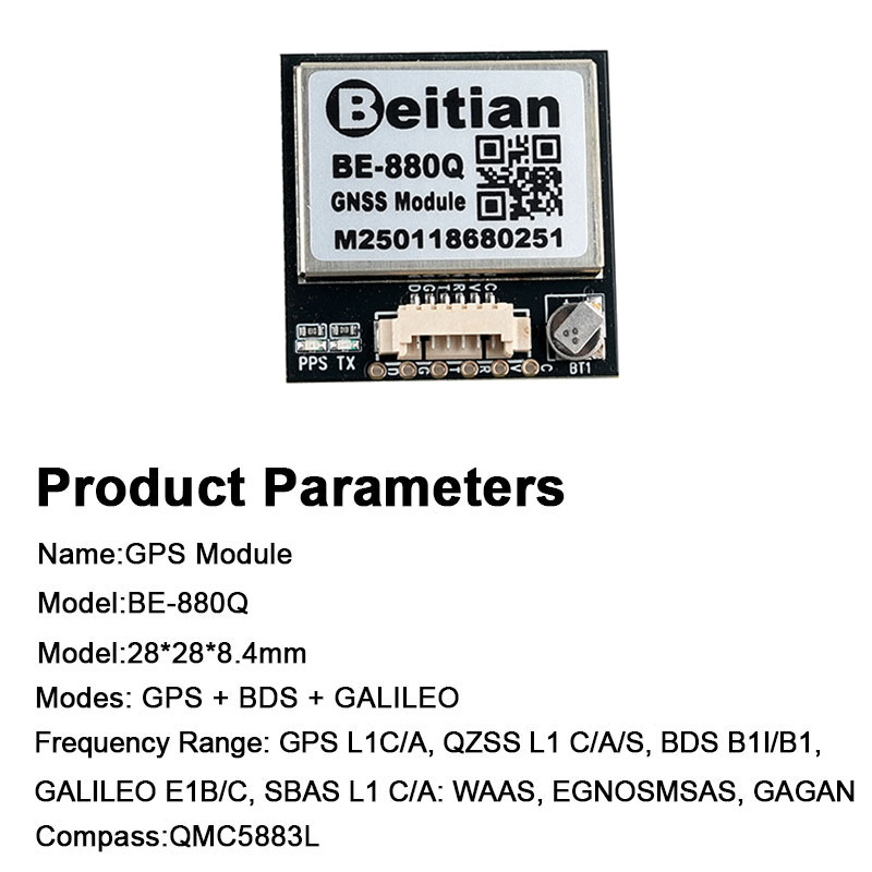 BE-880Q GNSS GPS-Modul M10050  – Drone Rc Flight Controller Bewertung und Preis