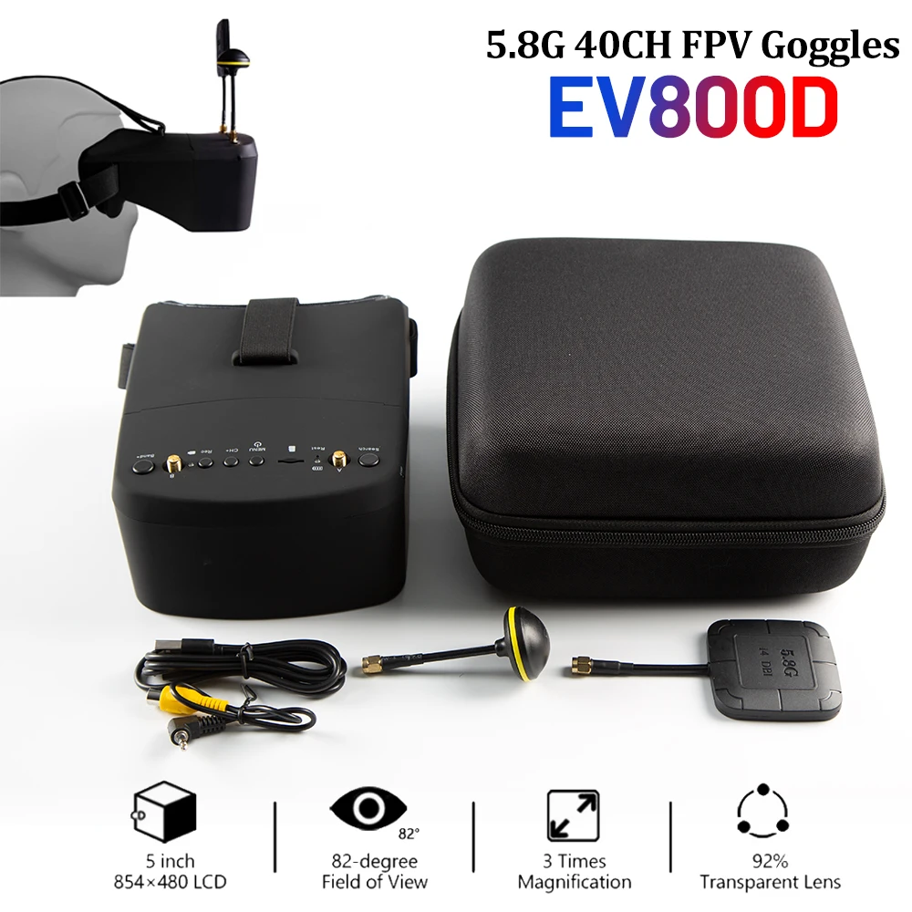 SkyDElEV800D 5 Zoll 800*480 FP – Fpv Goggles Headset Bewertung und Preis