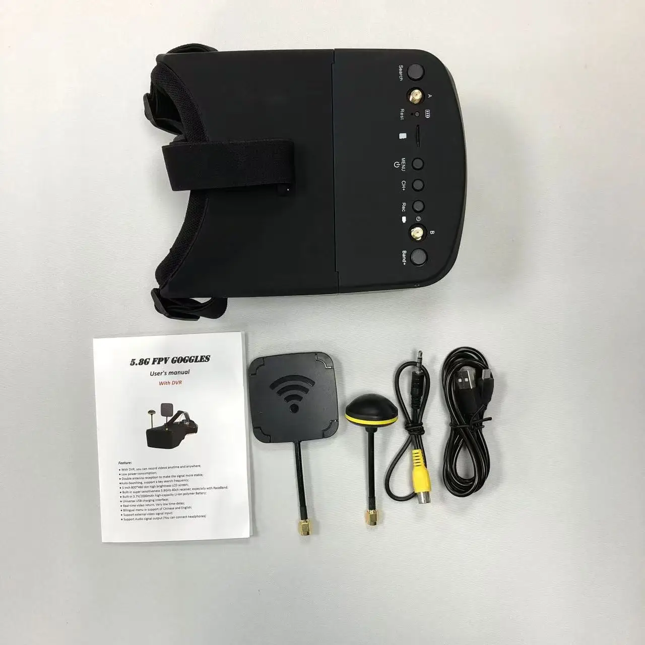 SmCp5.8G 40CH FPV-Brille 5 Zol – Fpv Goggles Headset Bewertung und Preis