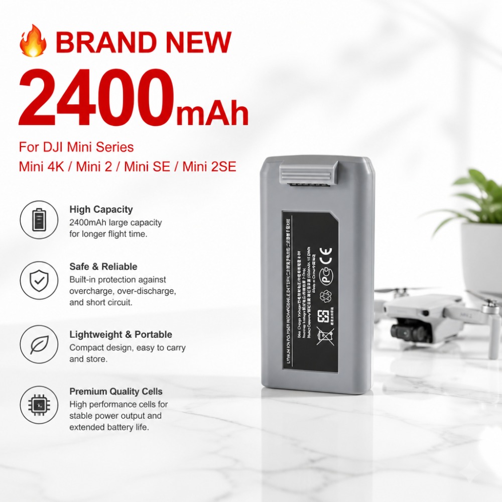 2400mAh Akku für DJI Mini 4K/M – Drone Dji Rc Mini Bewertung und Preis