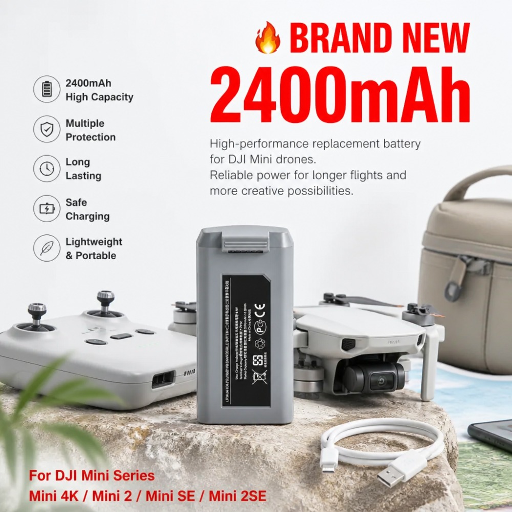 2400mAh Akku für DJI Mini 4K/M – Drone Dji Rc Mini Bewertung und Preis
