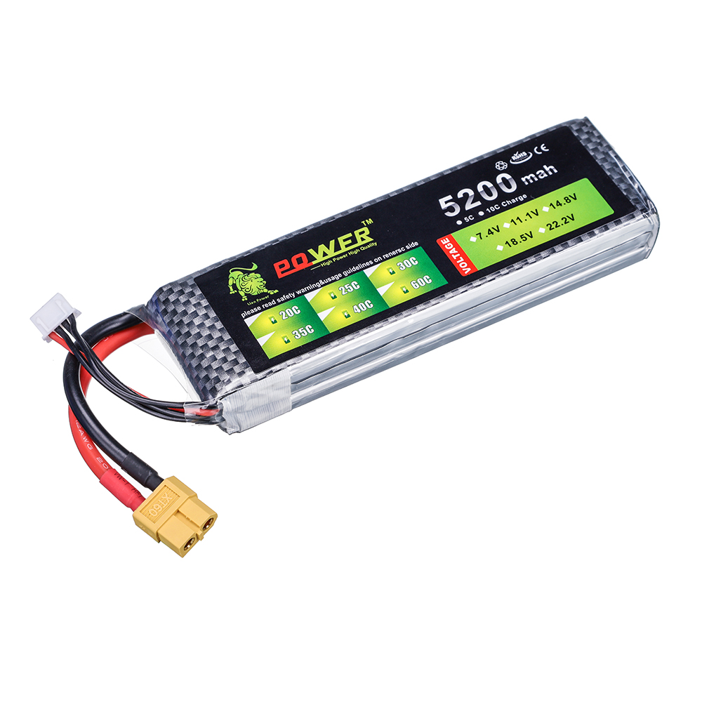 3S 5200mah 11,1V 60C Lipo Batt – Drone Zll Rc Bewertung und Preis
